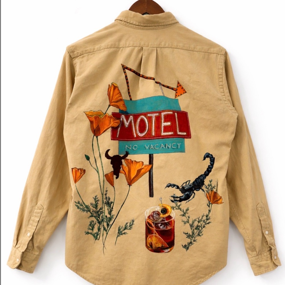 Hand Drawn “OLD FASHIONED” Button Up